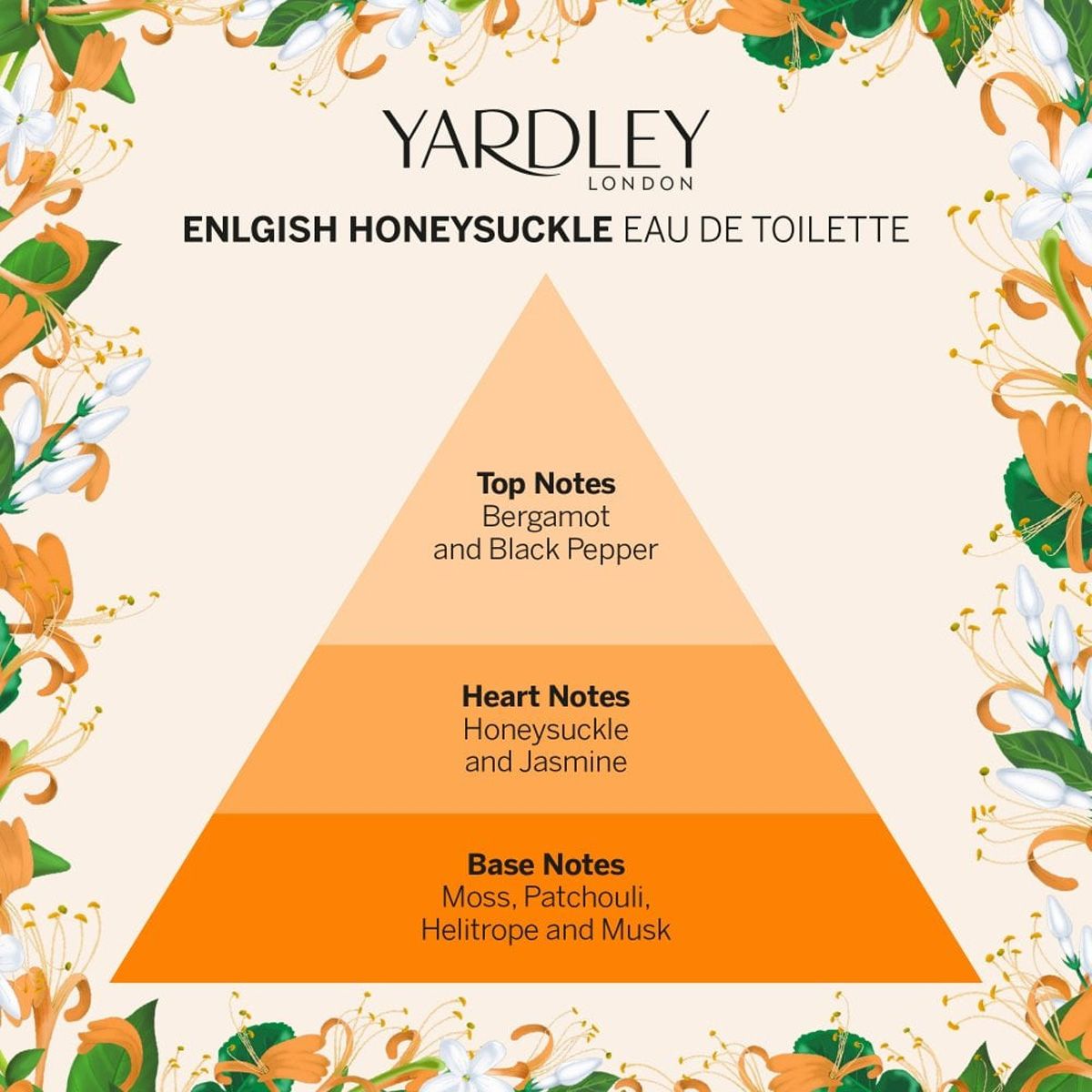 Yardley London Chèvrefeuille anglais eau de toilette 125ml