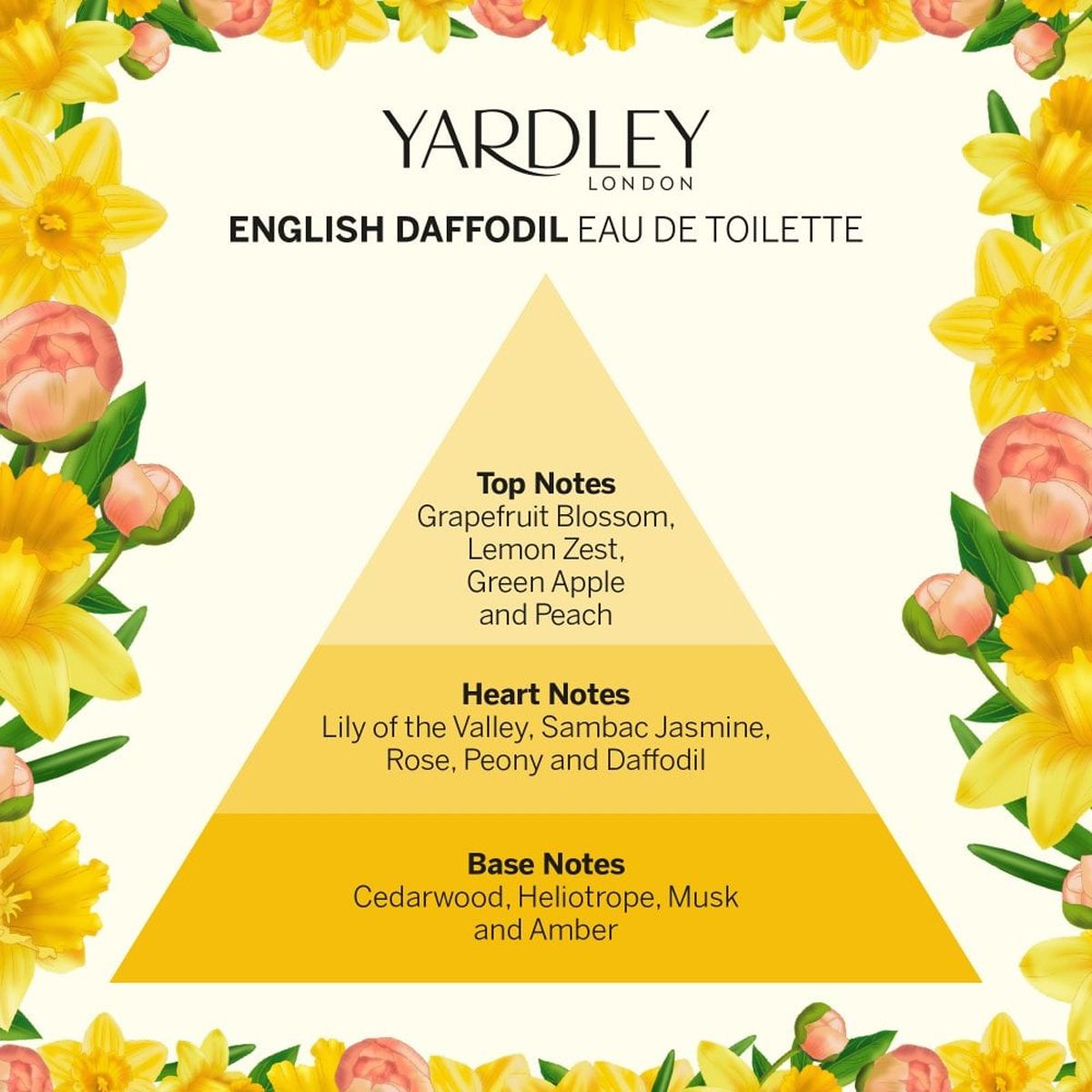 Yardley london jonquille anglaise eau de toilette 125ml