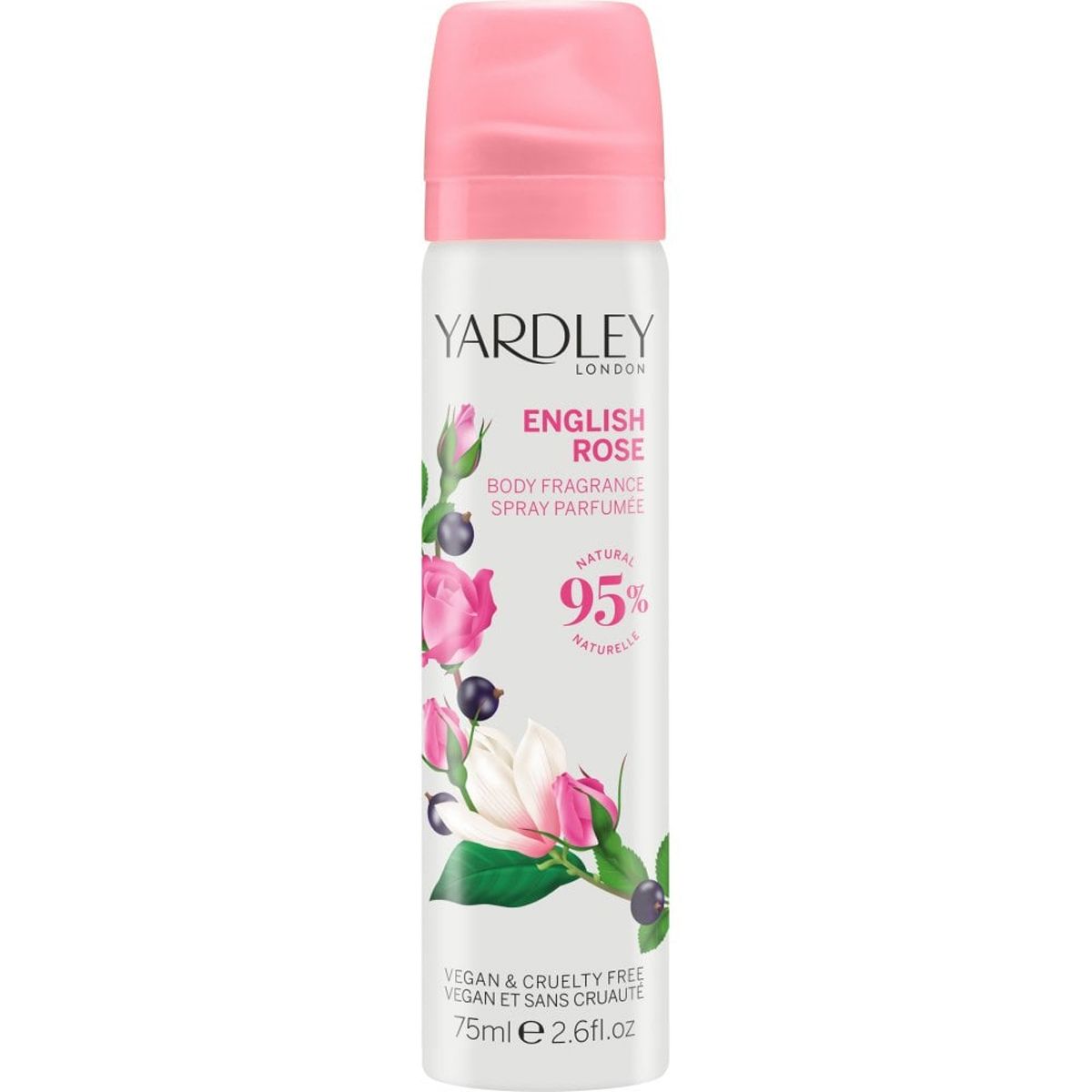 Yardley London spray corporel à la rose 75 ml