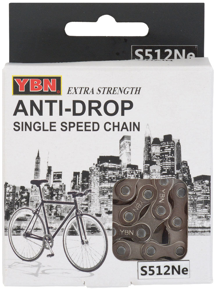 Chaîne de vélo électrique Ybn singlespeed s512ne s2 136 gauche 1 2"x3 32"
