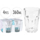 Ensemble de verre à boire 360 ​​ml 4 pièces