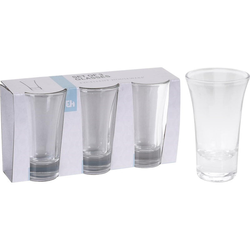 Excellent ensemble de verres à shot pour articles ménagers, 3 pièces, 80ml