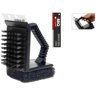 CampingMeister Barbecue 3in1 Brosse noire
