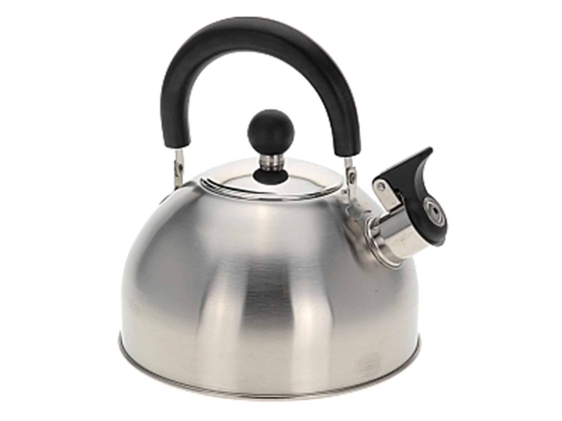 Bouilloire de flûte de base 2,5 L en acier inoxydable noir