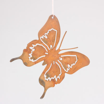 Décoration murale papillon en métal 13x13cm, décoration inspirée de la saison