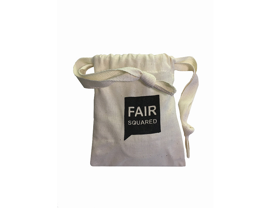 Sac de savon en coton à carré juste