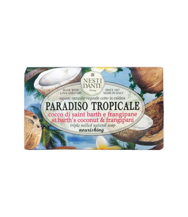 Nesti Dante Nesti Dante Paradiso Tropical Coconut Frangipani Savon 250gr.