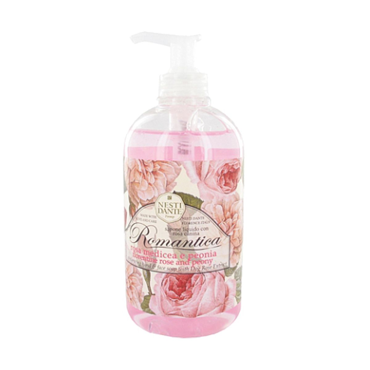 Nesti Dante Nesti Dante Romantica Rose Peony Soap Pompe 500ml