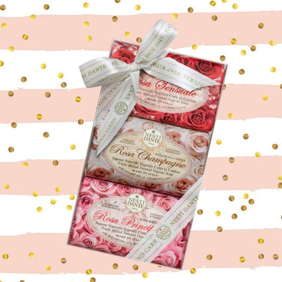 Nesti Dante Nesti Dante Gift Set Soap Rosa 3x150gr.