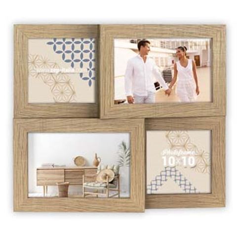 Zep Photo Frame ZD49B Bormio Brown pour 4 photos