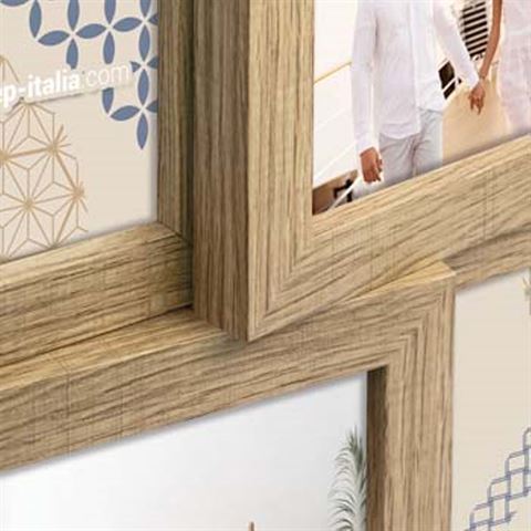 Zep Photo Frame ZD49B Bormio Brown pour 4 photos