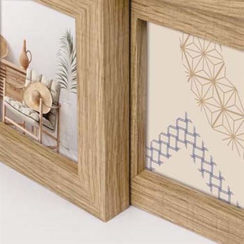Zep Photo Frame ZD49B Bormio Brown pour 4 photos