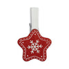 Kit de Noël Zep Clips en bois Red Lk38r 8 pièces