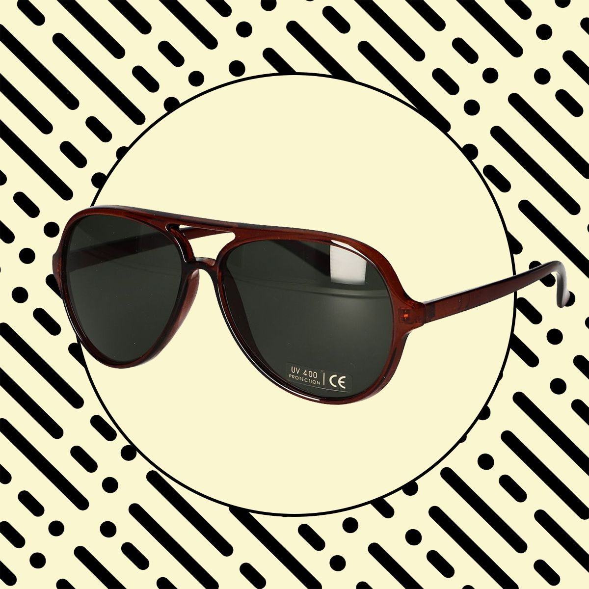 Spectrum Spectrum Lunettes de soleil Vintage Pilote Brown Mesdames