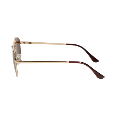 Spectrum Spectrum Lunettes de soleil Pilot carré Pink Metal Brown dames