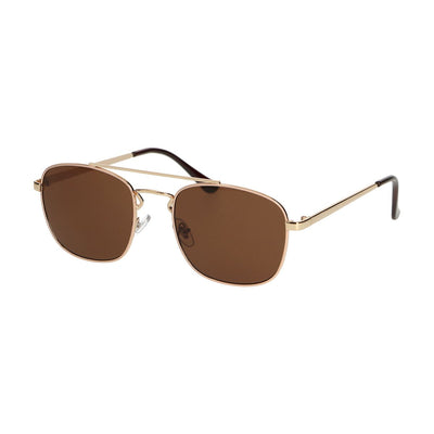 Spectrum Spectrum Lunettes de soleil Pilot carré Pink Metal Brown dames
