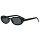 Lunettes de soleil Spectrum ovales verre fumé noir dames