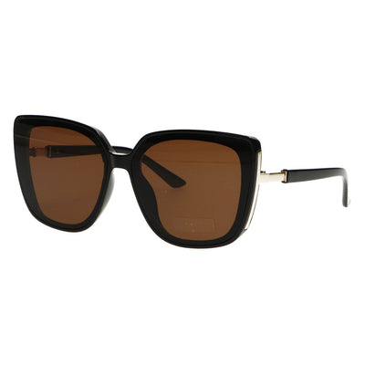 Lunettes de soleil Spectrum papillon verre marron dames