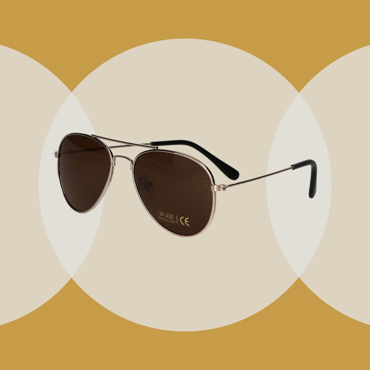 Lunettes de soleil Spectrum Spectrum Pilote Gold Brown Messieurs