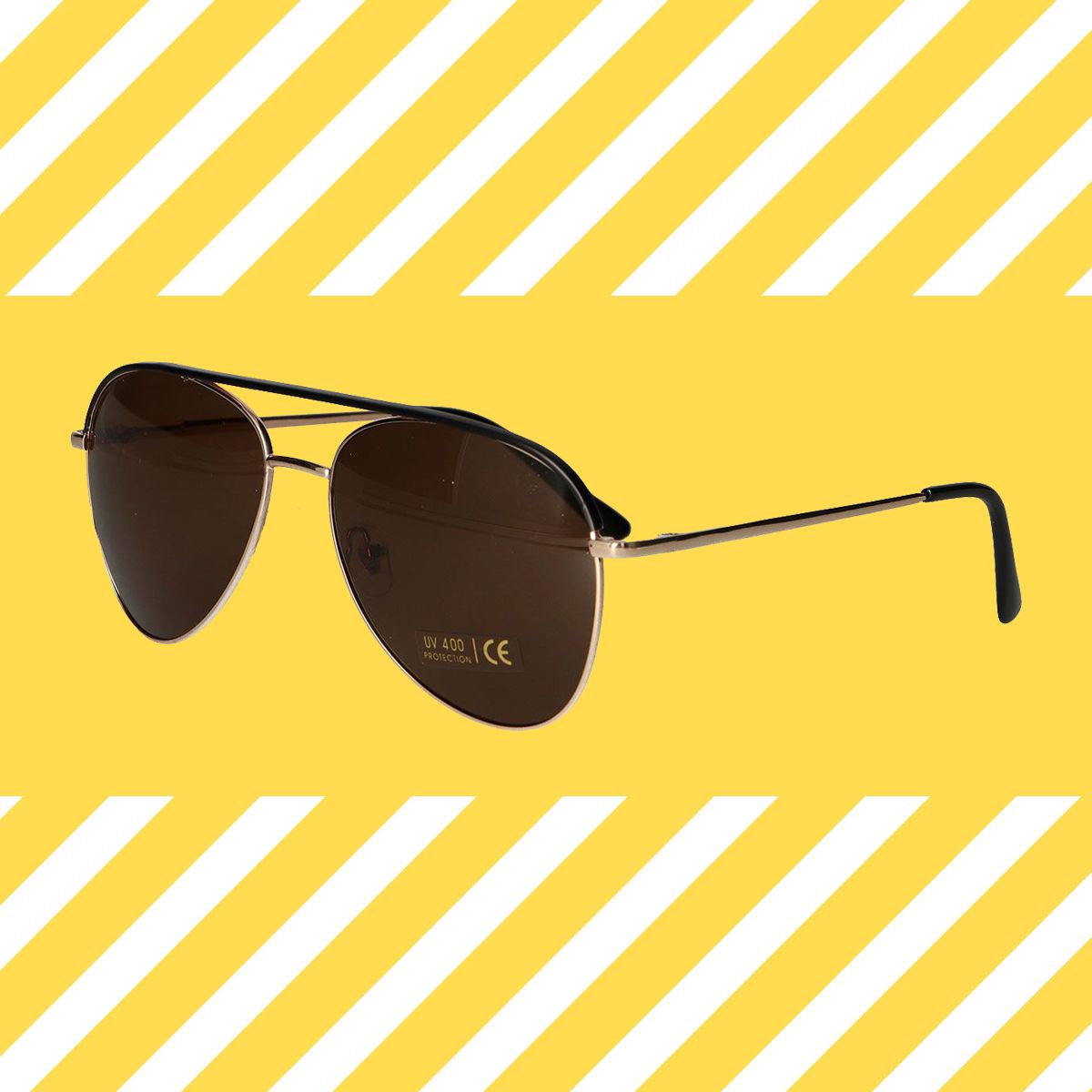 Spectrum Spectrum Lunettes de soleil Pilot Gold Black Brown Men