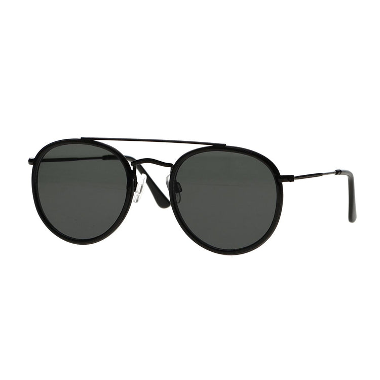 Spectrum Spectrum Lunettes de soleil Double Bridge Green Black Verre Men de verre