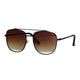 Spectrum Spectrum Lunettes de soleil Aviator Black Brown Glass Men