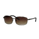 Spectrum Spectrum Lunettes de soleil en métal Brown Glass Men