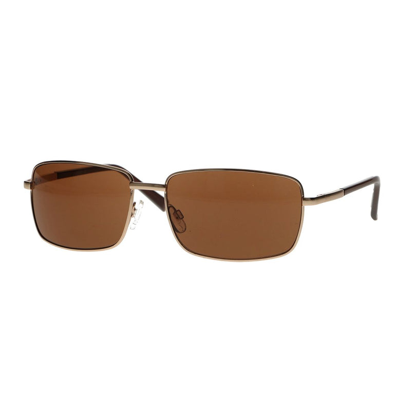 Spectrum Spectrum Lunettes de soleil Gold Brown Glass Men