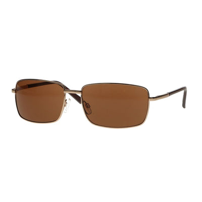 Spectrum Spectrum Lunettes de soleil Gold Brown Glass Men