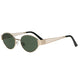 Lunettes de soleil Spectrum rétro ovale métal verre vert
