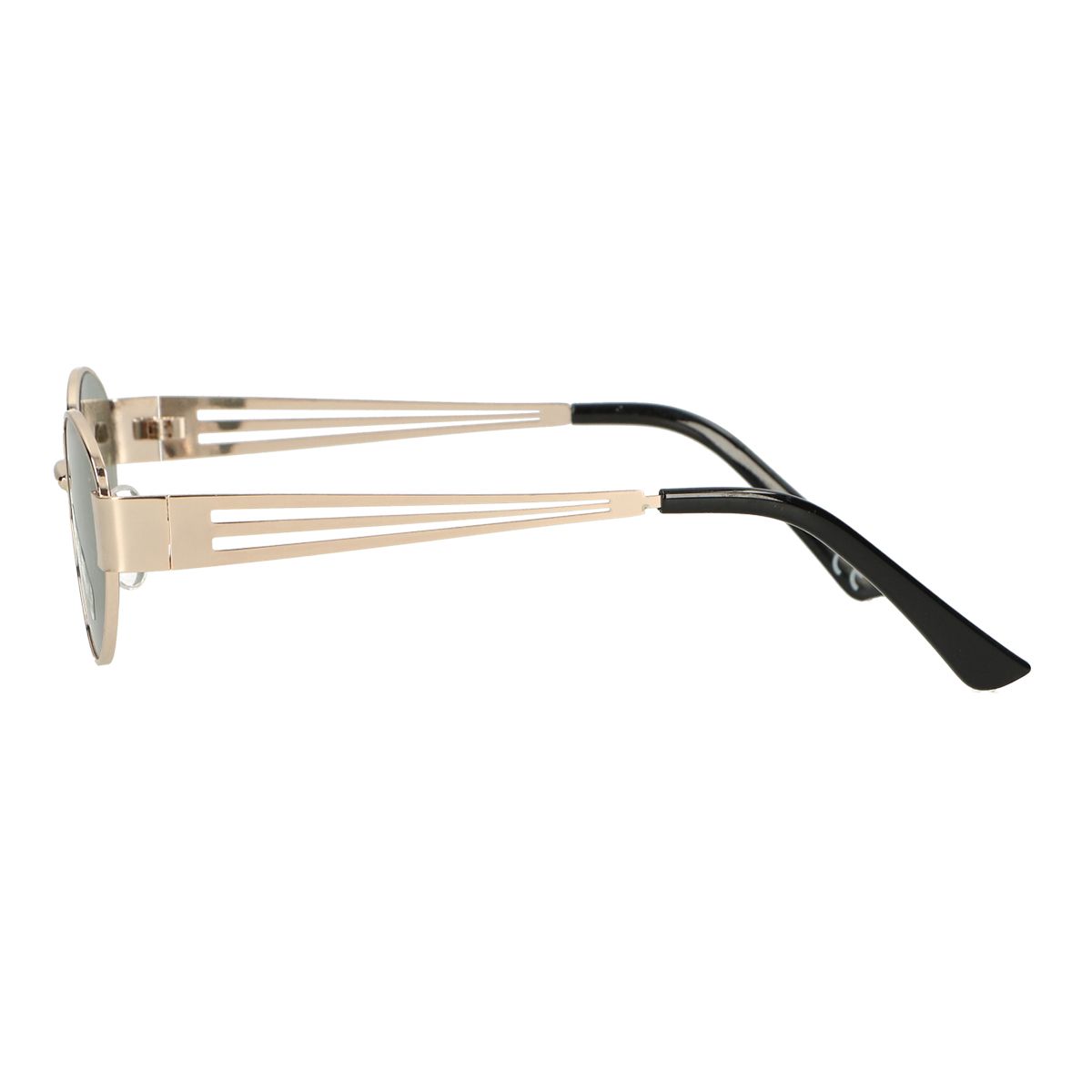 Lunettes de soleil Spectrum rétro ovale métal verre vert