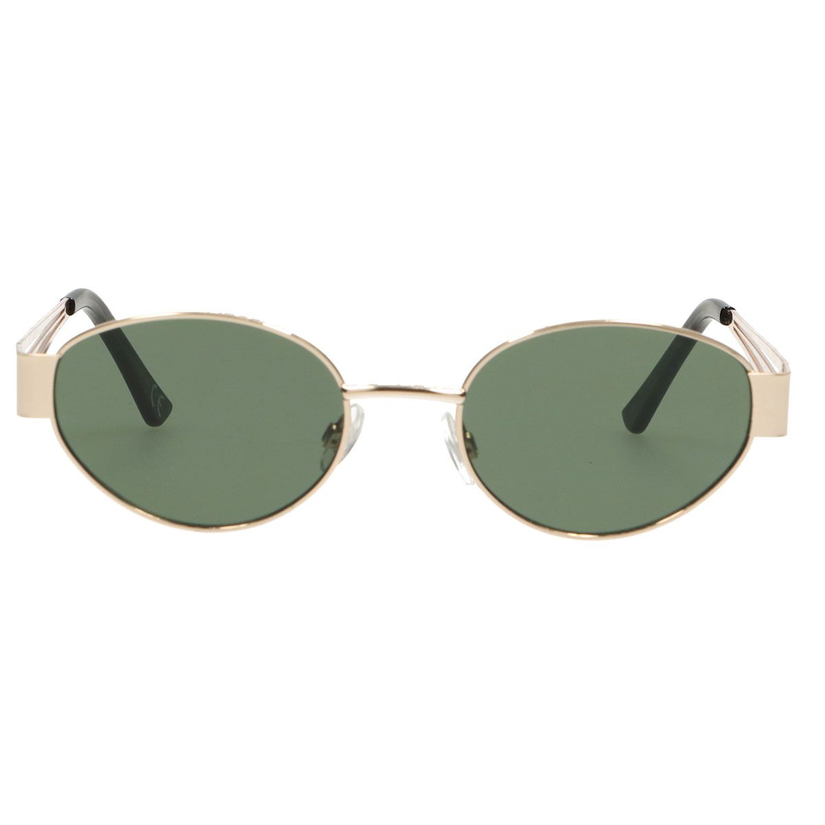 Lunettes de soleil Spectrum rétro ovale métal verre vert