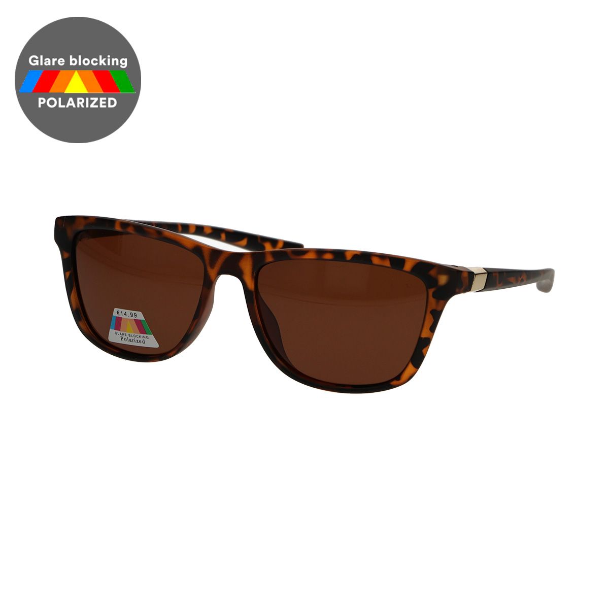 Spectre Spectrum Polarise Sunglasses Rectangle Tortoise Brown Mesdames