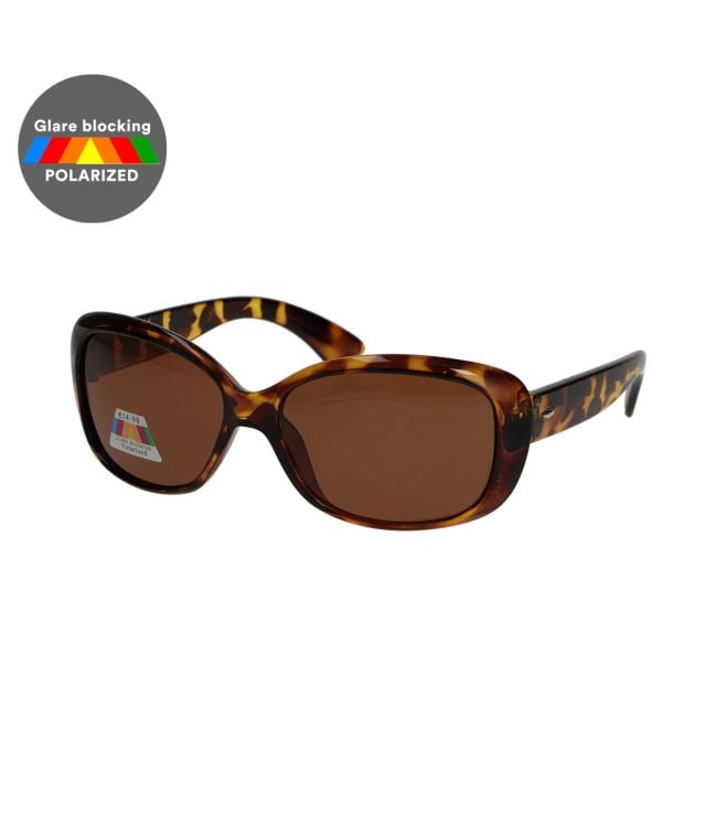 Spectre Spectrum Polarise Sungasses Oval Tortoise Brown Mesdames