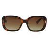 Lunettes de soleil polarisées Spectrum tortue dégradé marron avec dames dorées