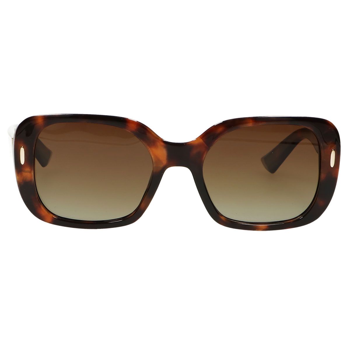 Lunettes de soleil polarisées Spectrum tortue dégradé marron avec dames dorées