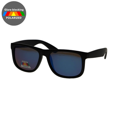 Spectre Spectre des lunettes de soleil polariazées carré Matt Black Blue Men