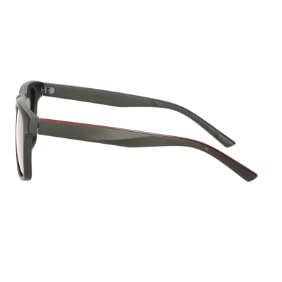 Lunettes de soleil polarisées Spectrum carrées noir mat orange homme