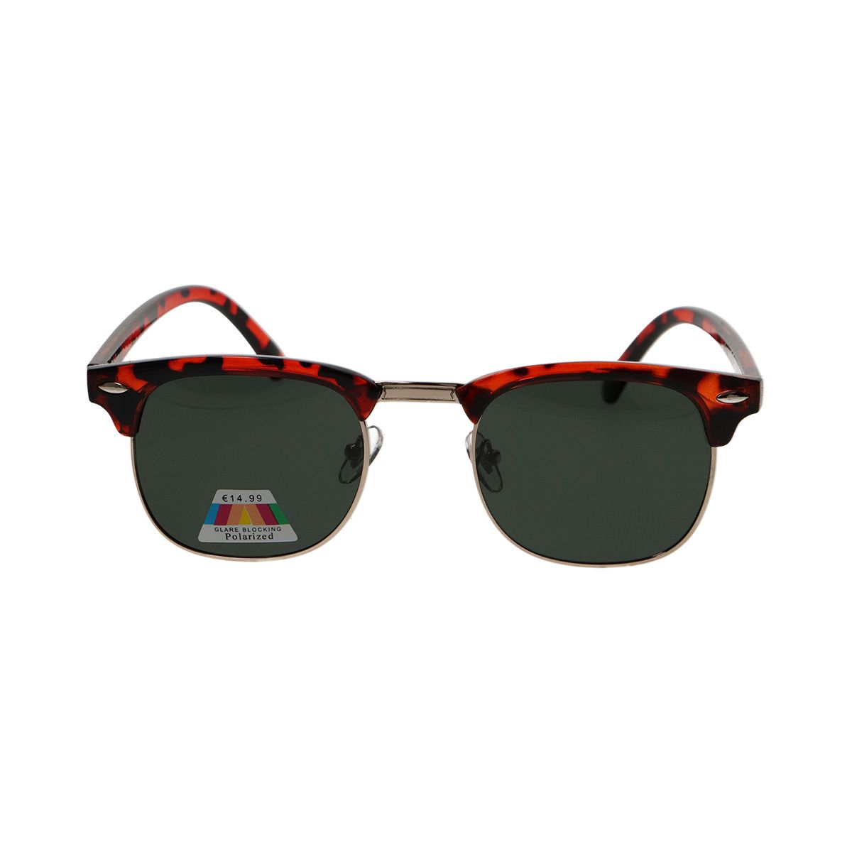 Spectrum Spectrum Polariazed Sunglasses Club Club Squane Havana Gol Green Unisexe