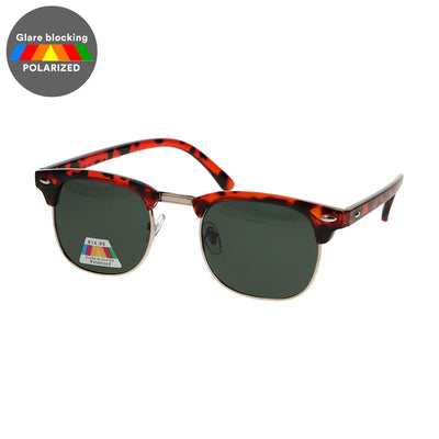 Spectrum Spectrum Polariazed Sunglasses Club Club Squane Havana Gol Green Unisexe