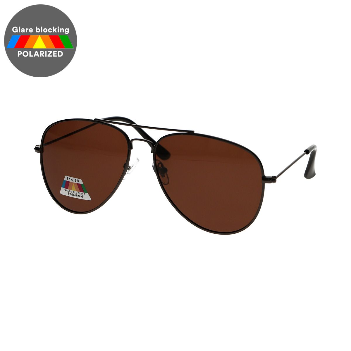 Spectre Spectrum Lunettes de soleil polariazées Pilote Brun noir