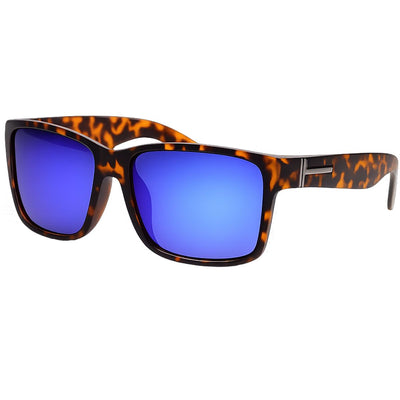 Lunettes de soleil polarisées Spectrum carré écaille bleu unisexe