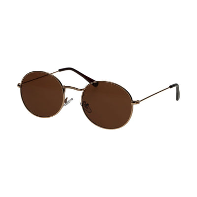 Spectrum Spectrum Lunettes de soleil Plat ovale Gol Metal Brown Unisexe