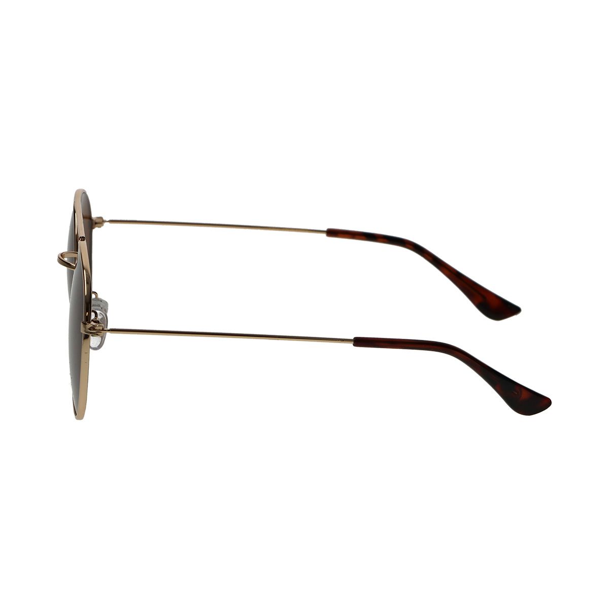 Spectrum Spectrum Lunettes de soleil rond Gol Metal Brown Unisexe