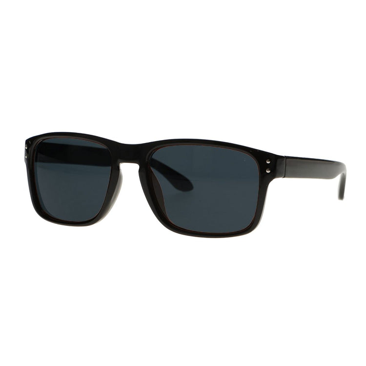 Spectrum Spectrum Lunettes de soleil Black Recangle Brown Glass Unisexe