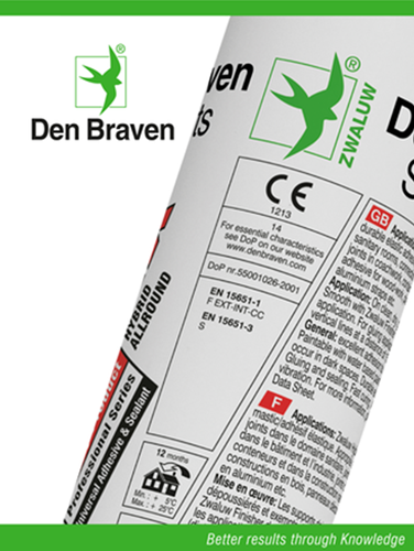 Den braven hirondelle hybrifix 290ml noir - 10620600 - 10620600