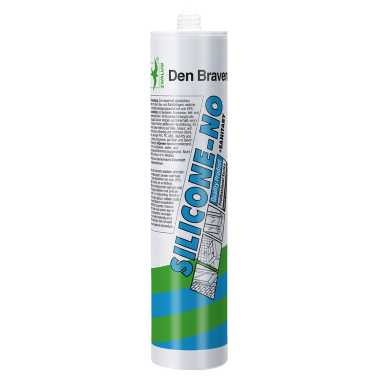 Mastic silicone Den Braven Swallow-no 310ml transparent-gris - 10333401 10333401