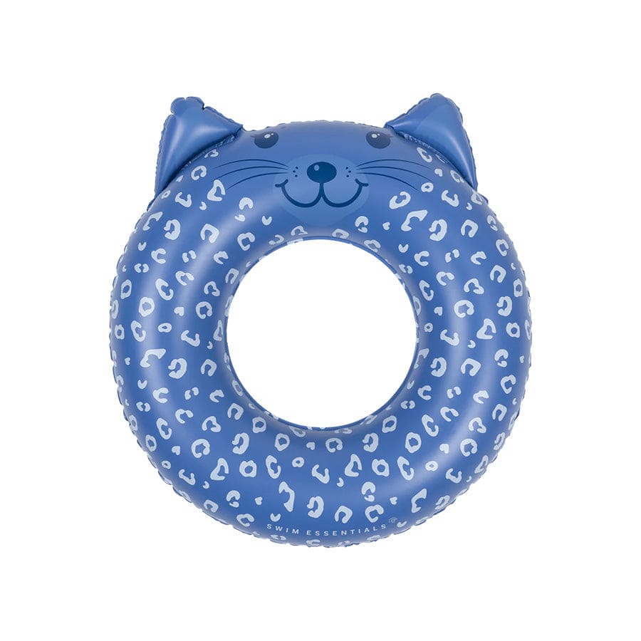 Léopard | Bande de natation animale bleue Ø 55 cm