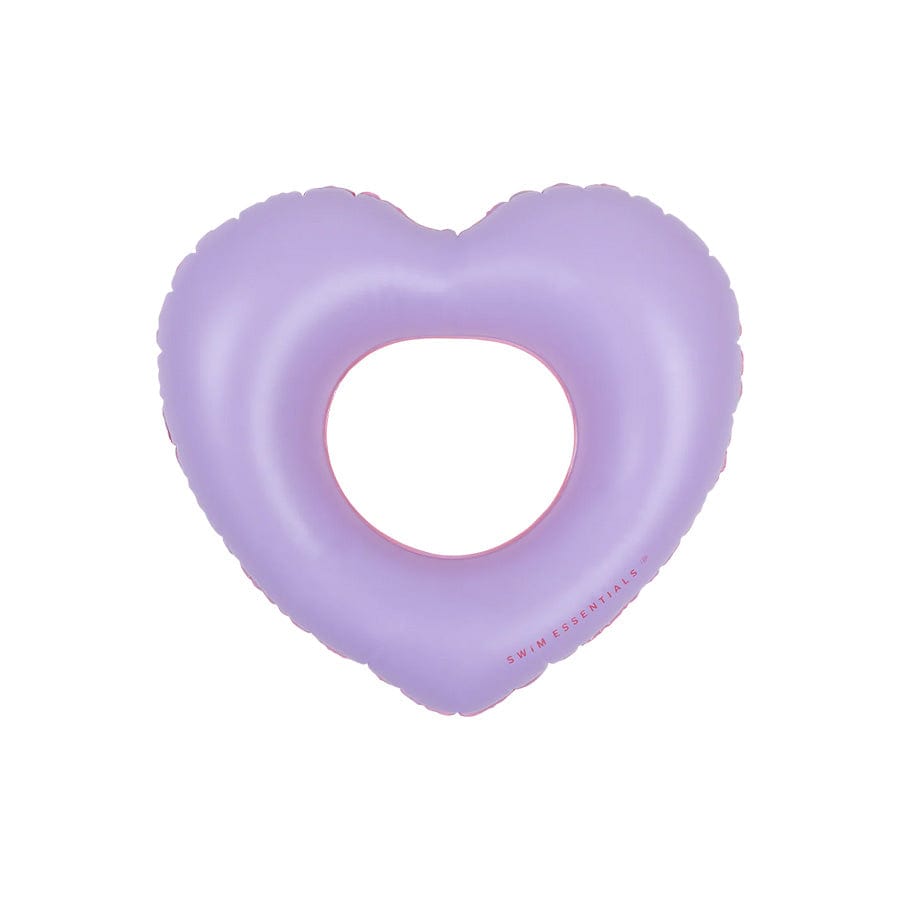 Tons emblématiques | Ruban de natation du cœur rouge violet Ø 55 cm