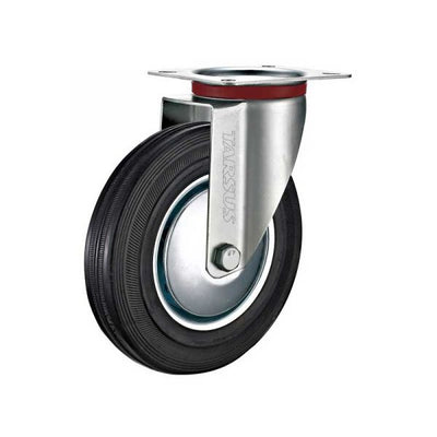 Roue pivotante Tarsus 160mm. noir